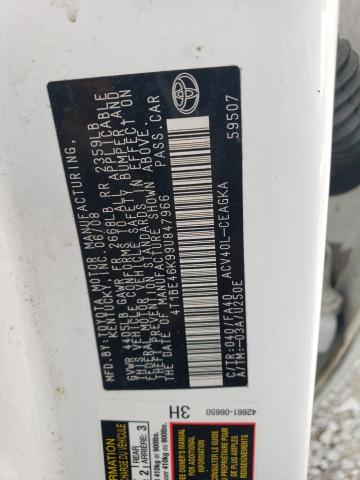 2009 Toyota Camry Base VIN: 4T1BE46K99U847966 Lot: 54394304