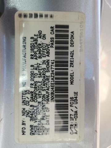 2010 Toyota Corolla Base VIN: 1NXBU4EE1AZ347741 Lot: 54784274