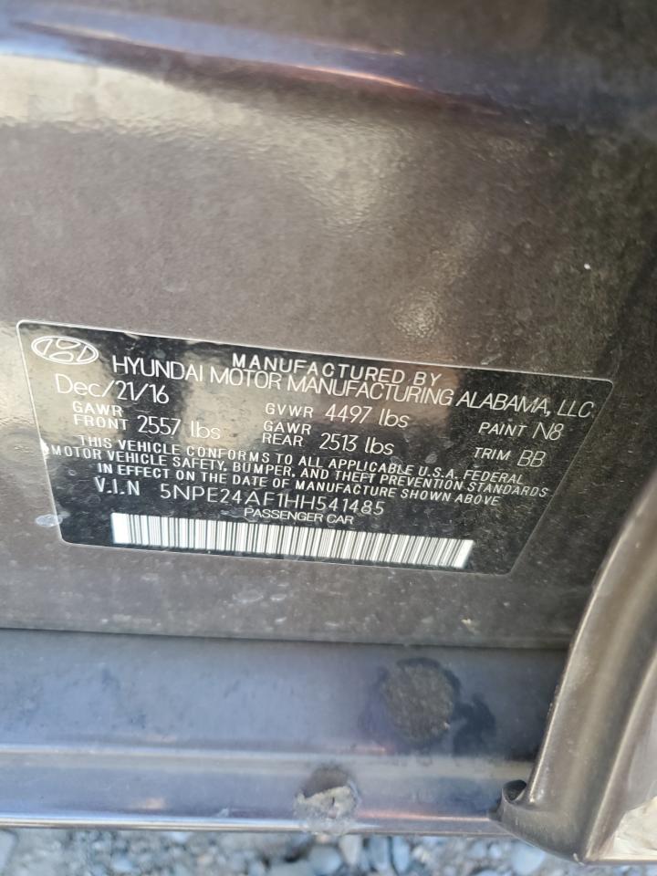 5NPE24AF1HH541485 2017 Hyundai Sonata Se