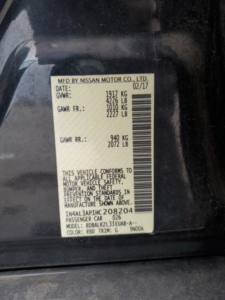 1N4AL3AP1HC208204 2017 Nissan Altima 2.5