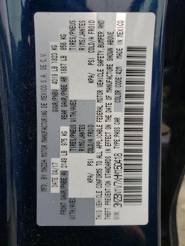 3MZBN1V7XHM150418 2017 Mazda 3 Touring