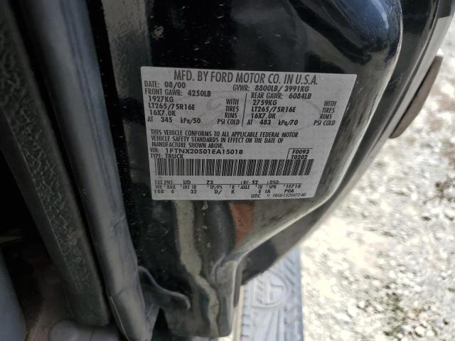 2001 Ford F250 Super Duty VIN: 1FTNX20S01EA15018 Lot: 56120934