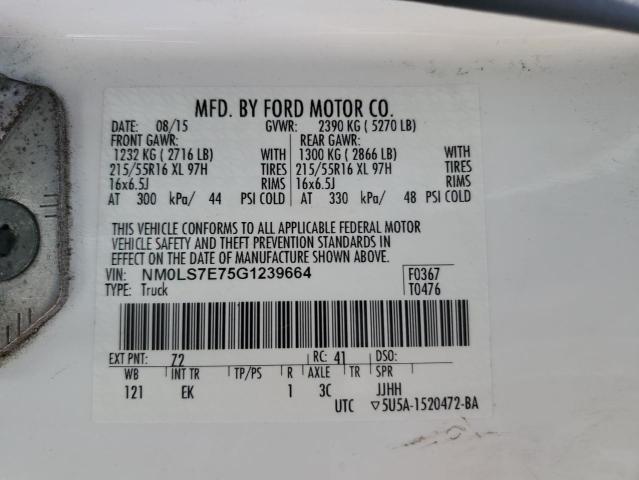 NM0LS7E75G1239664 2016 Ford Transit Connect Xl