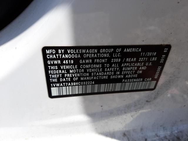 1VWAT7A39HC032224 2017 VOLKSWAGEN PASSAT - Image 12