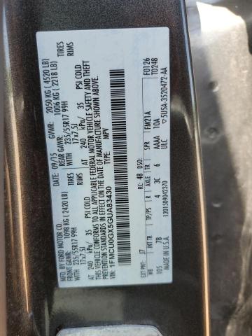 2016 Ford Escape Se VIN: 1FMCU0GX5GUA83430 Lot: 54755514