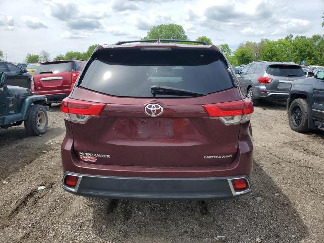 2018 Toyota Highlander Limited VIN: 5TDDZRFH9JS485004 Lot: 54126304