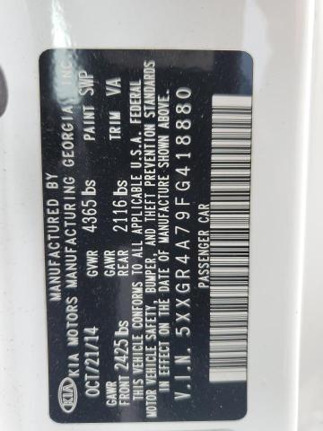 2015 Kia Optima Sx VIN: 5XXGR4A79FG418880 Lot: 54900474