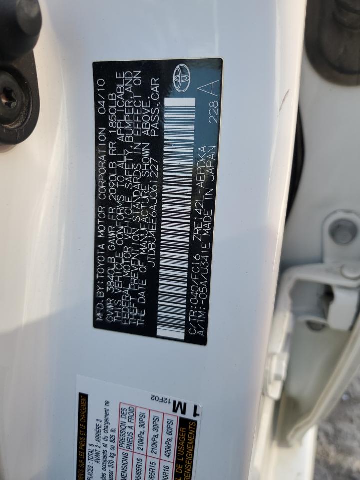 JTDBU4EE6AJ061227 2010 Toyota Corolla Base