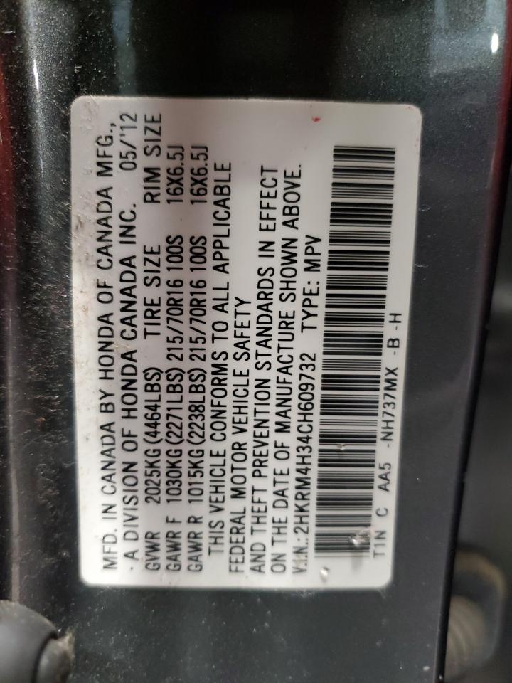 2HKRM4H34CH609732 2012 Honda Cr-V Lx