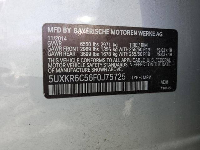 VIN 5UXKR6C56F0J75725 2015 BMW X5, Xdrive50I no.14