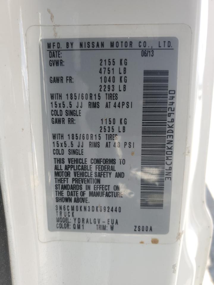 3N6CM0KN3DK692440 2013 Nissan Nv200 2.5S