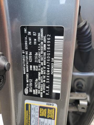 2013 Kia Optima Lx VIN: 5XXGM4A76DG164962 Lot: 56283964