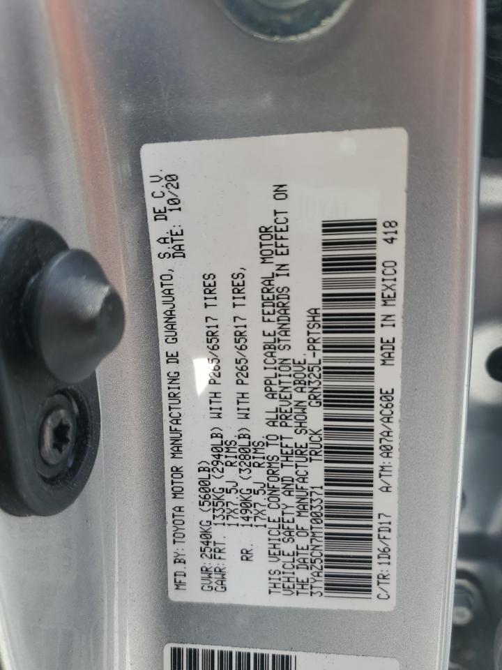 3TYAZ5CN7MT003371 2021 Toyota Tacoma Double Cab