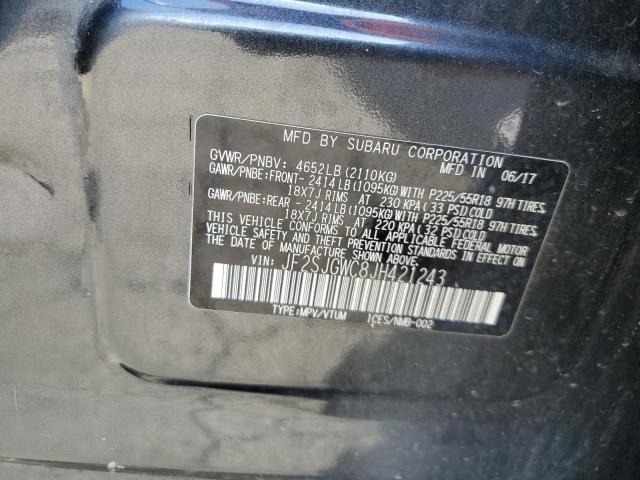 2018 SUBARU FORESTER 2 - JF2SJGWC8JH421243