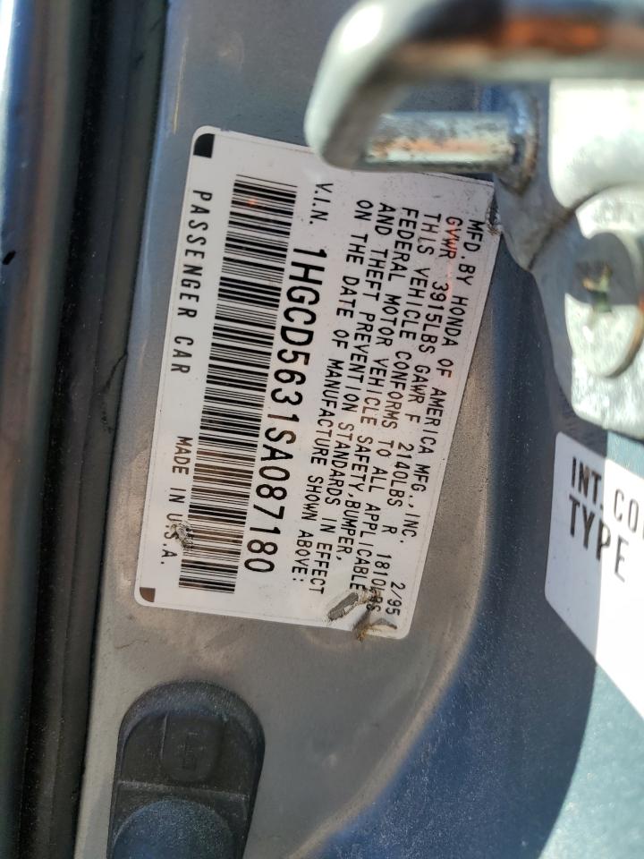 1HGCD5631SA087180 1995 Honda Accord Lx