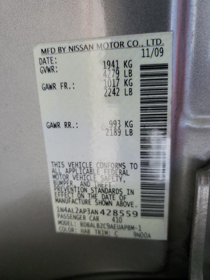 1N4AL2AP3AN428559 2010 Nissan Altima Base