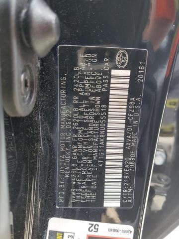 2022 Toyota Camry Se VIN: 4T1G11AK8NU055518 Lot: 53568924