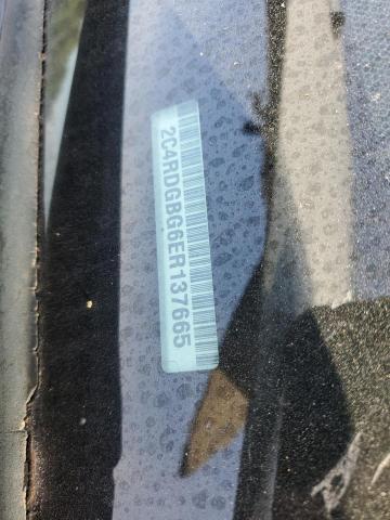 2014 Dodge Grand Caravan Se VIN: 2C4RDGBG6ER137665 Lot: 57231624