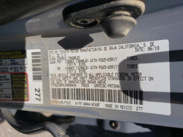 2018 Toyota Tacoma Double Cab VIN: 3TMDZ5BN9JM050424 Lot: 56689804