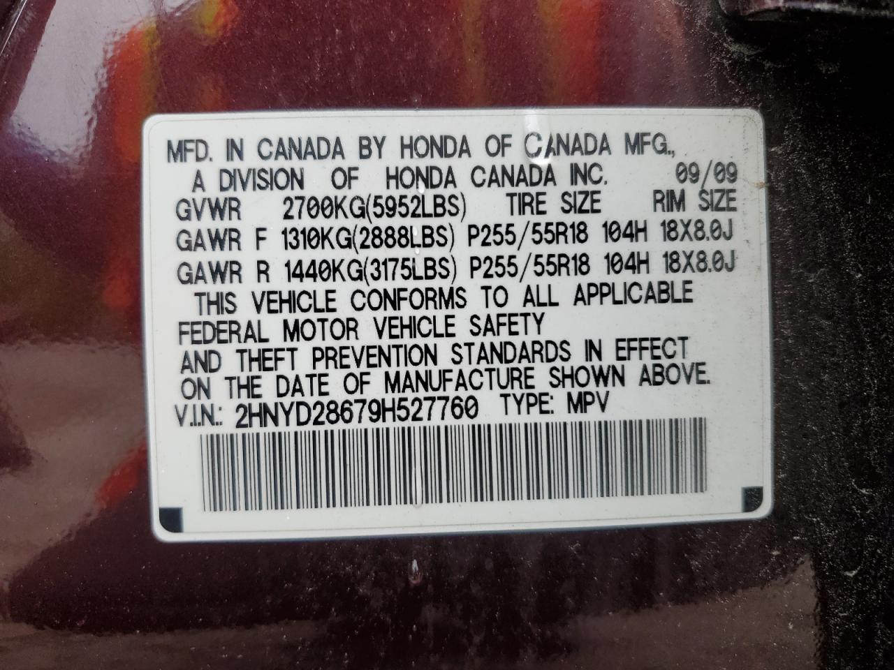 2HNYD28679H527760 2009 Acura Mdx Technology