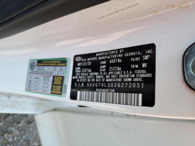 2018 Kia Optima Lx VIN: 5XXGT4L30JG272051 Lot: 56297264