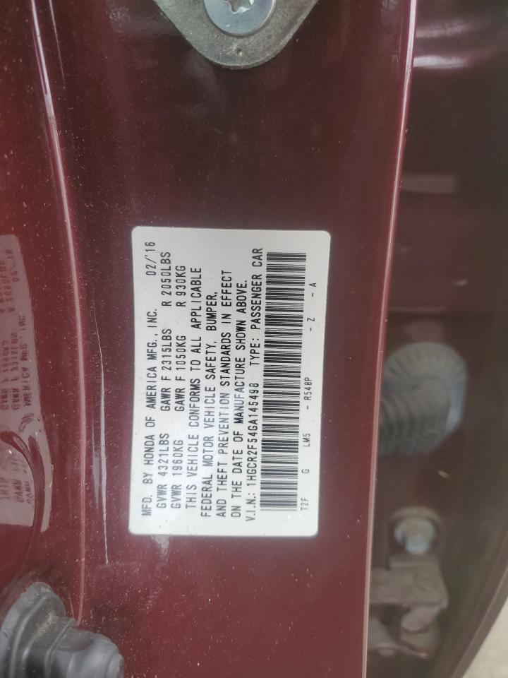 1HGCR2F54GA145498 2016 Honda Accord Sport