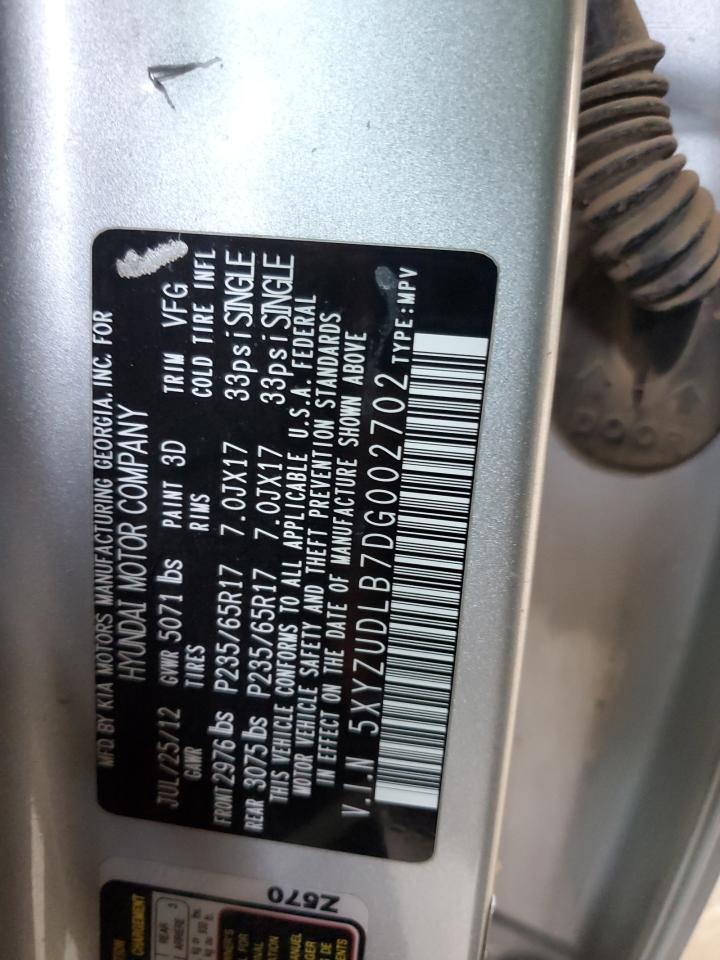 5XYZUDLB7DG002702 2013 Hyundai Santa Fe Sport