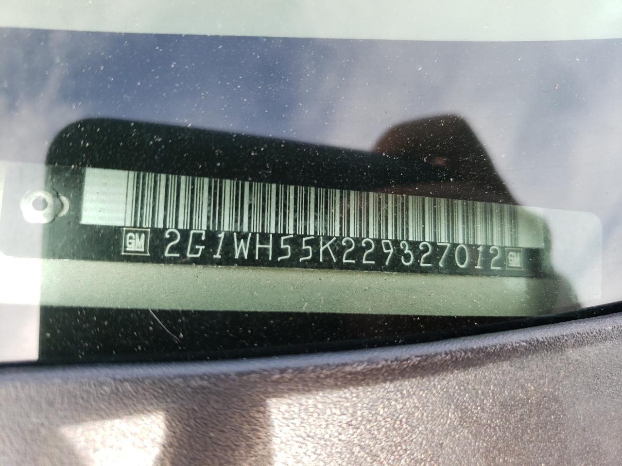 2G1WH55K229327012 2002 Chevrolet Impala Ls