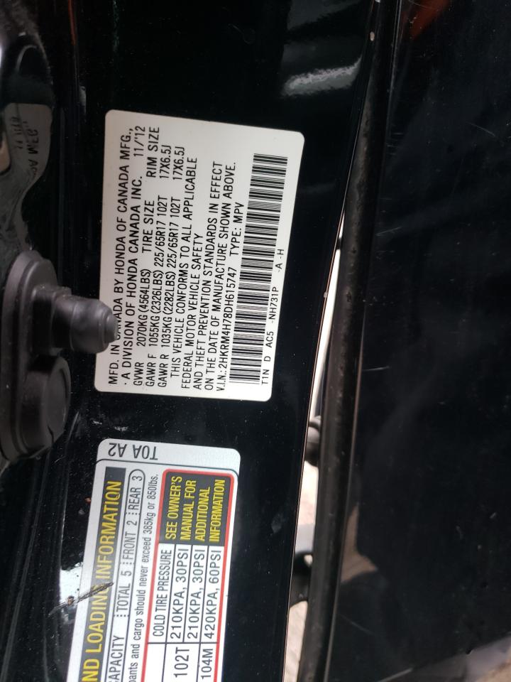 2HKRM4H78DH615747 2013 Honda Cr-V Exl