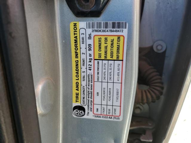 2007 Ford Edge Sel VIN: 2FMDK38C47BA48472 Lot: 56248514