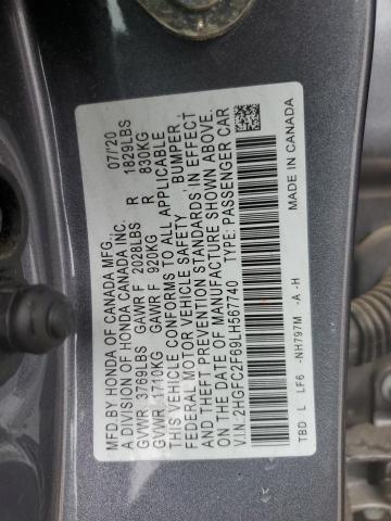 2HGFC2F69LH567740 Honda Civic LX 12