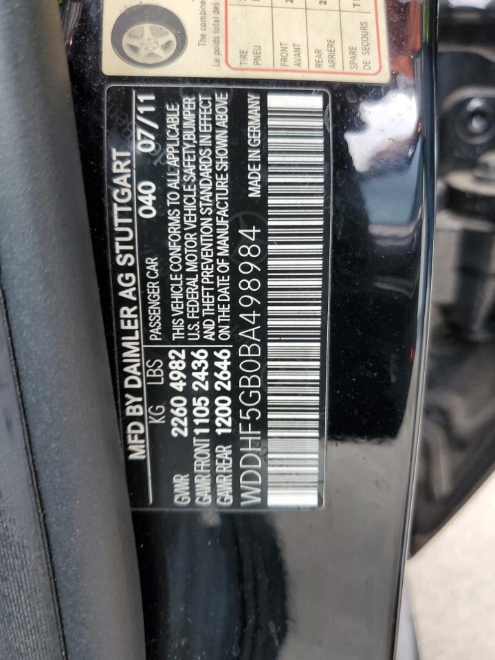 WDDHF5GB0BA498984 2011 Mercedes-Benz E 350