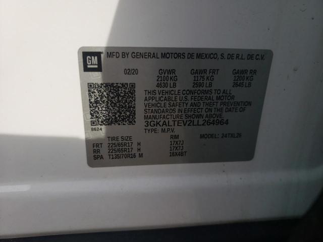 2020 GMC Terrain Sle VIN: 3GKALTEV2LL264964 Lot: 53462574