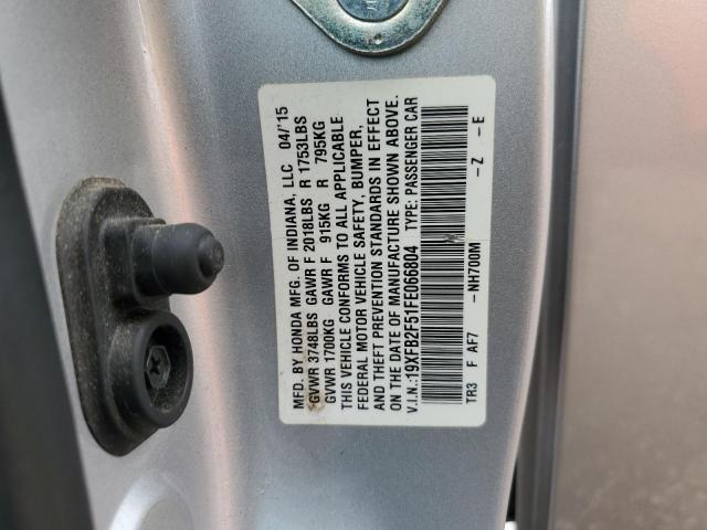 2015 HONDA CIVIC LX - 19XFB2F51FE066804