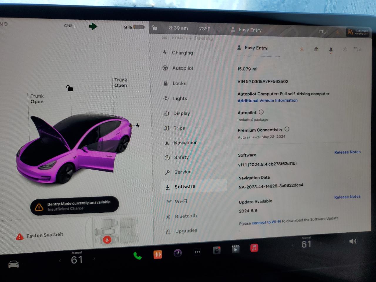 2023 Tesla Model 3 vin: 5YJ3E1EA7PF563502