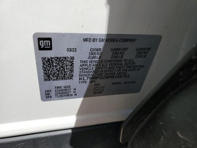 2023 Chevrolet Trailblazer Lt VIN: KL79MPS28PB166751 Lot: 56852804