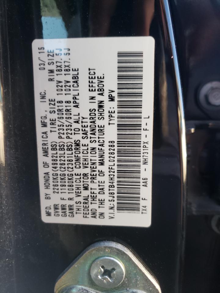 5J8TB4H32FL028288 2015 Acura Rdx