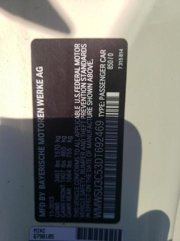 2013 Mini Cooper VIN: WMWSU3C53DT692469 Lot: 56550744