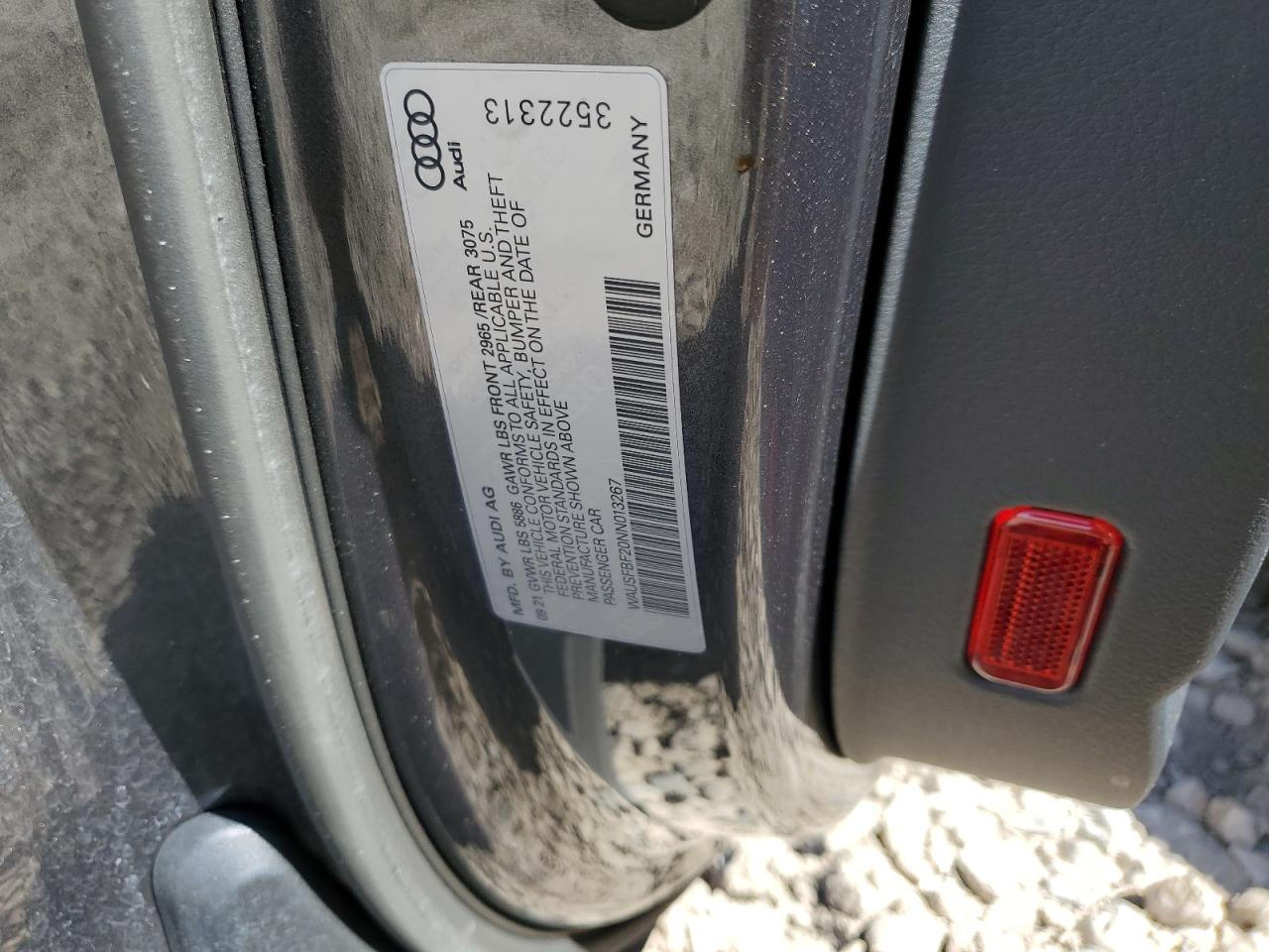 WAUSFBF20NN013267 2022 Audi S7 Prestige