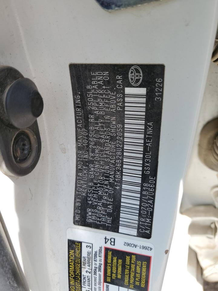 4T1BK36B28U272059 2008 Toyota Avalon Xl