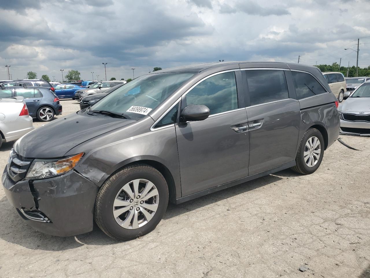 5FNRL5H68EB127186 2014 Honda Odyssey Exl