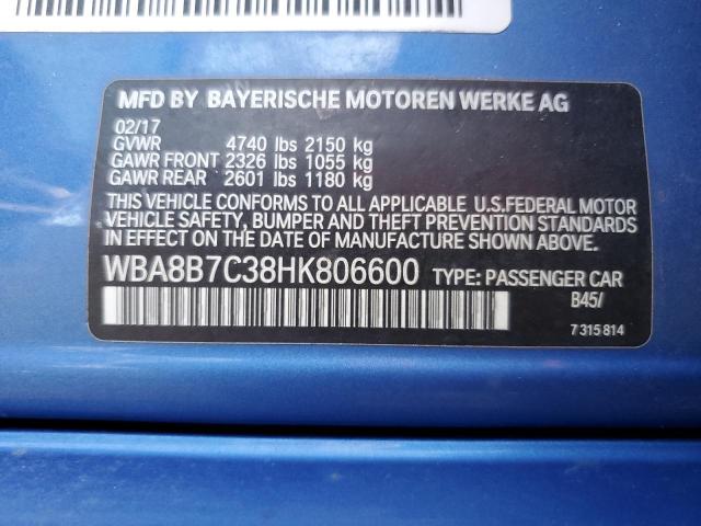 2017 BMW 340 XI - WBA8B7C38HK806600