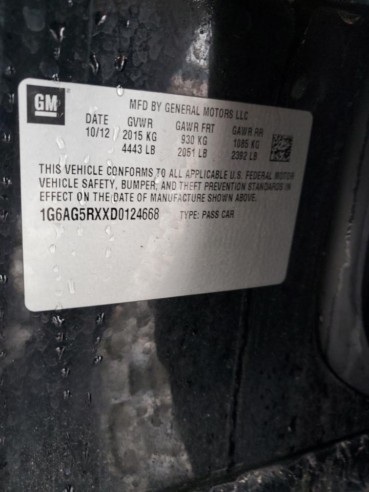 1G6AG5RXXD0124668 2013 Cadillac Ats