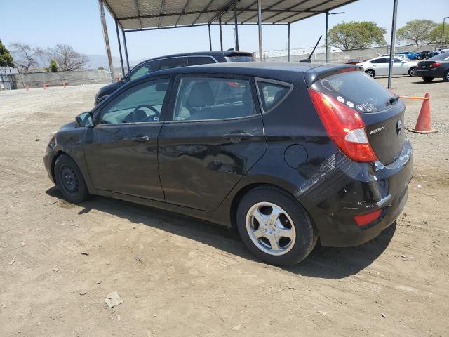 HYUNDAI ACCENT SE 2017 black hatchbac gas KMHCT5AE9HU349587 photo #3