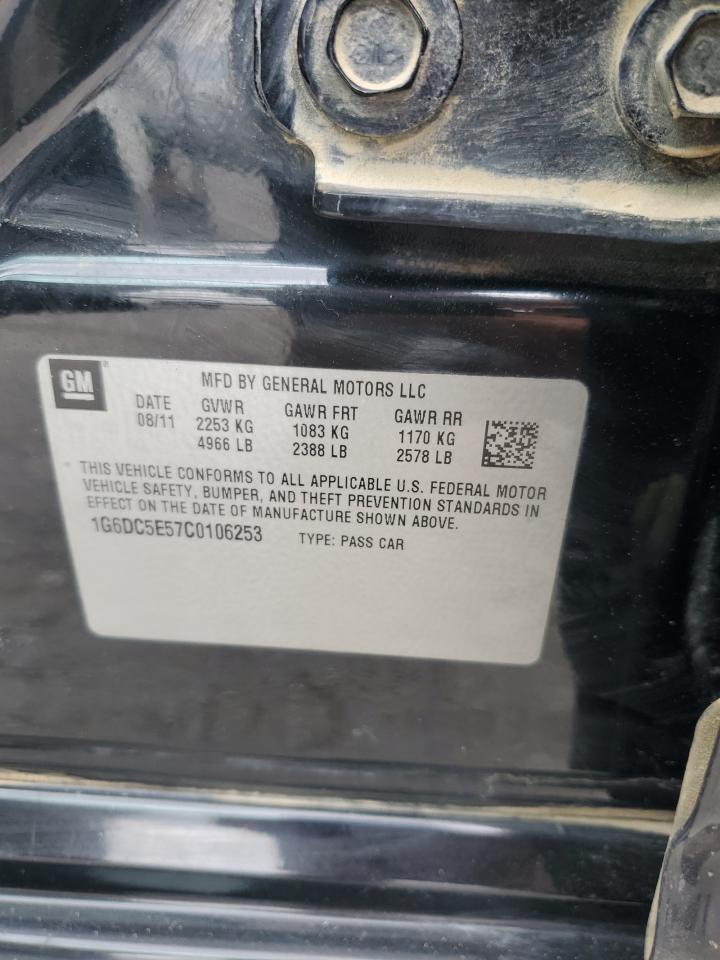 1G6DC5E57C0106253 2012 Cadillac Cts