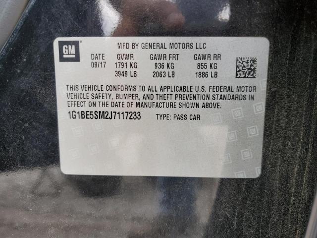 2018 Chevrolet Cruze Lt VIN: 1G1BE5SM2J7117233 Lot: 55183754