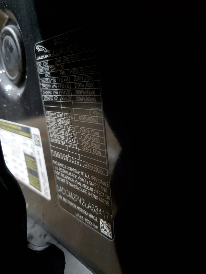 SADCM2FV2LA634171 2020 Jaguar F-Pace S
