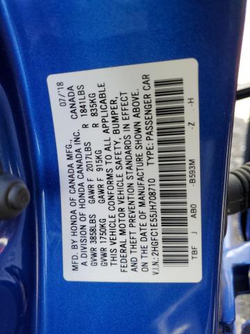 2HGFC1E55JH708710 2018 HONDA CIVIC - Image 12