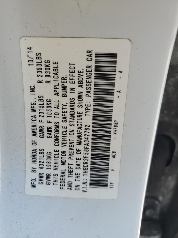 2015 Honda Accord Sport vin: 1HGCR2F58FA042762