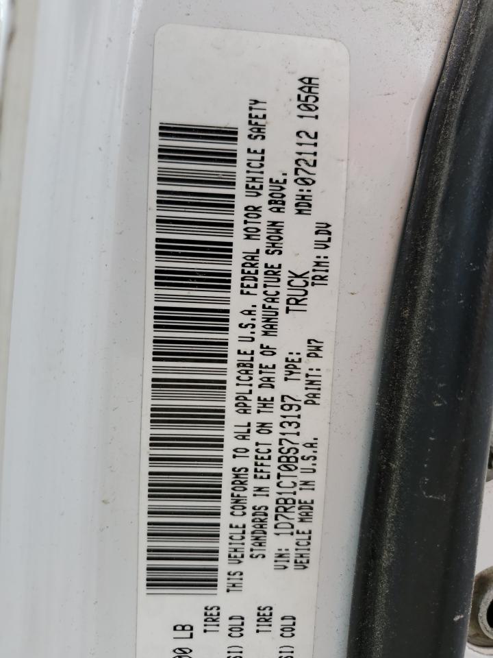 1D7RB1CT0BS713197 2011 Dodge Ram 1500